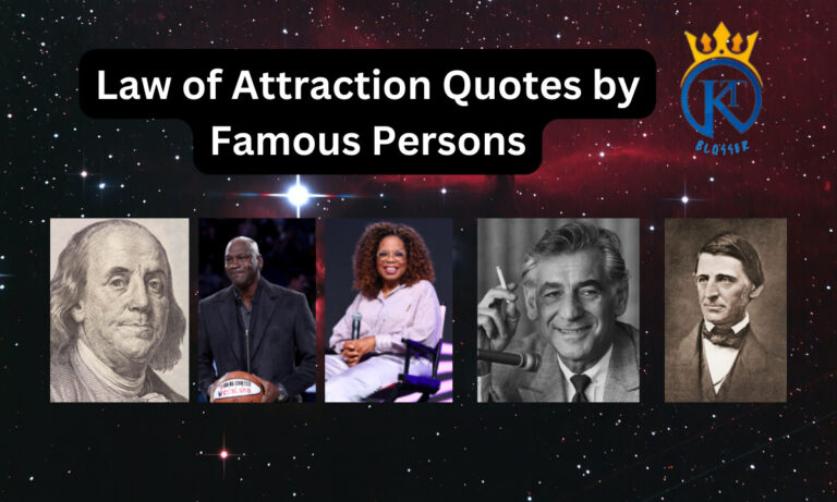 Law of Attraction Quotes by Famous Persons for Success